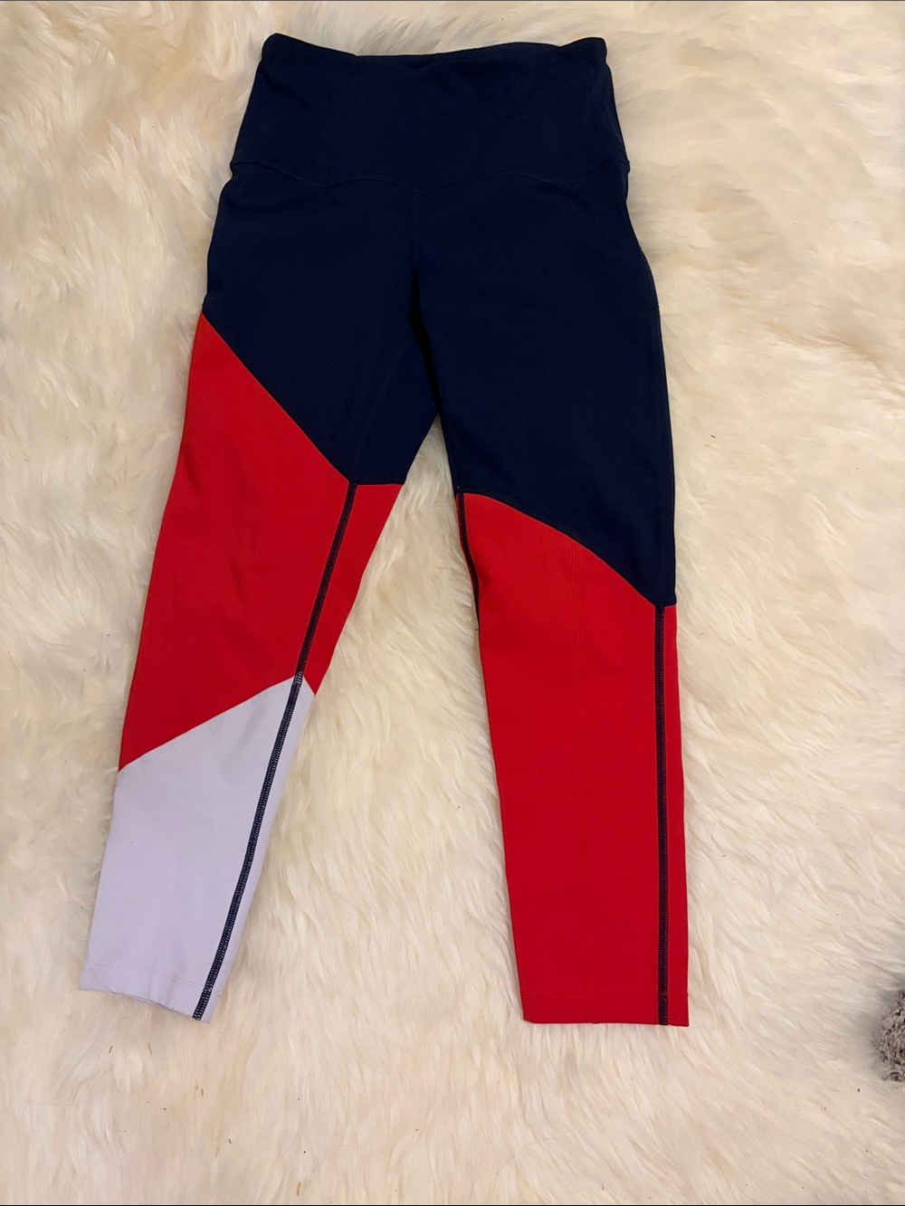Zella  Active Leggings - Navy, Red & White